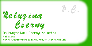 meluzina cserny business card